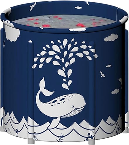 Opvouwbare Badkuip - Draagbaar Bad - Relax Bad - Spierherstel Ontspanning - Grote Capaciteit 120L - 70 x 65 cm - Multicolor