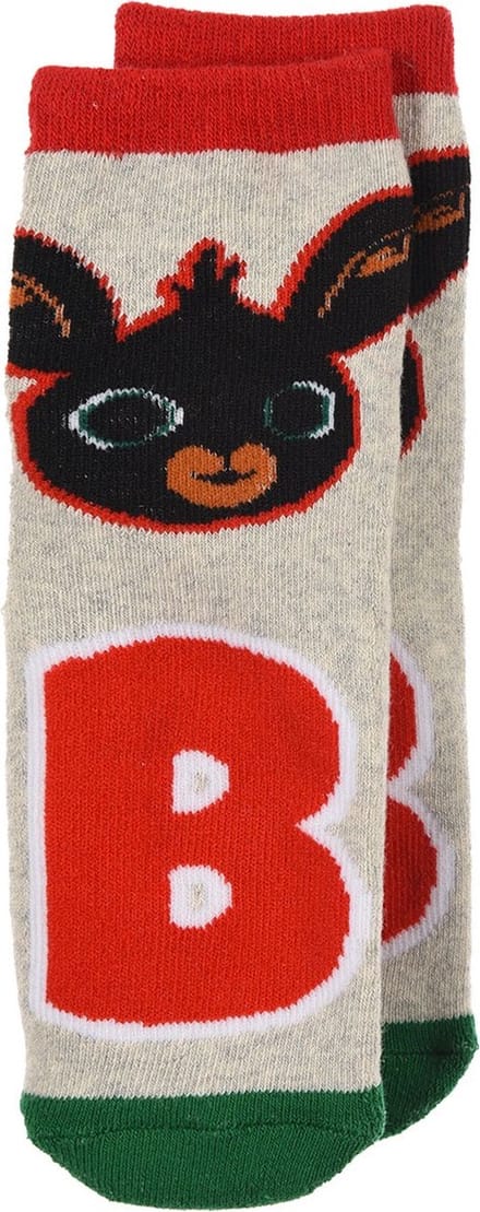 Bing Bunny - Bing Bunny anti slip Sokken - jongens - grijs - Maat 27/30