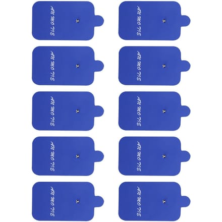 10 stuks TENS Unit Pads Elektrodeplekken Niet Irriterende Elektrotherapie Pleisters voor Elektrotherapie Blauw blue