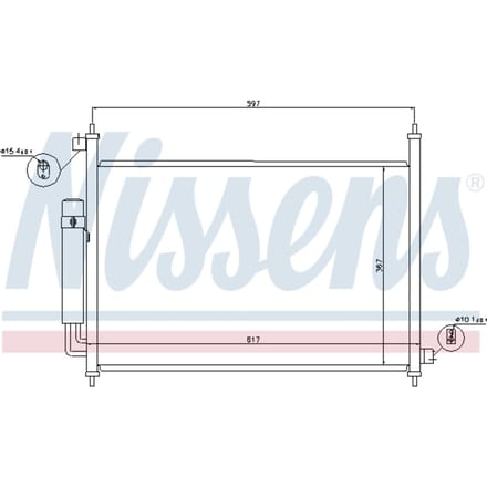 Condensor, airconditioning NISSENS 940064