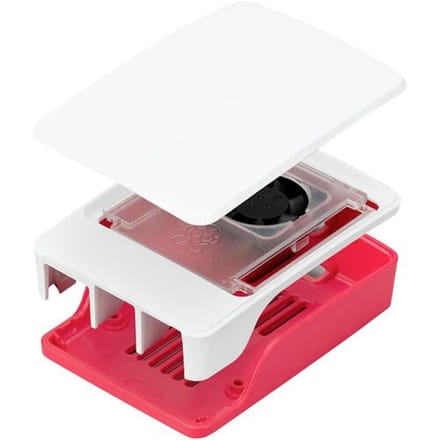 Raspberry Pi® behuizing - Geschikt voor model: Raspberry Pi® 5 - Rood / Wit