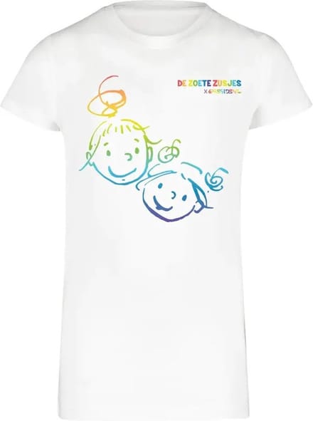 4PRESIDENT T-Shirt Aisha De Zoete Zusjes Wit maat 128