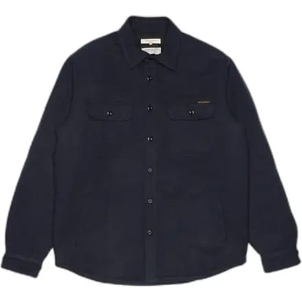 Nudie Jeans Glenn Overhemd Met Lange Mouwen Blauw M Man