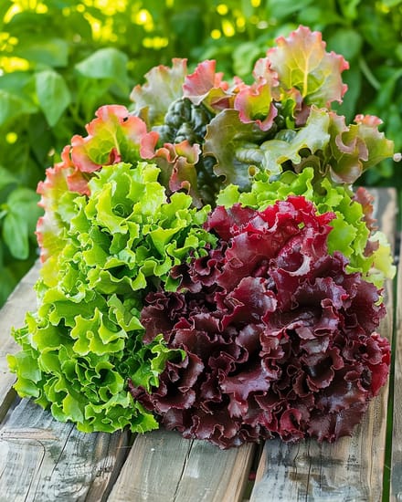 2 sets - Sla Zaden Lactuca Sativa Slasoorten Mix Rood Groen