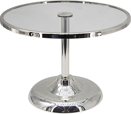 FUGURATO ELEGANCE GEBAKSCHAAL OP VOET 18A0018S-M | ZILVER