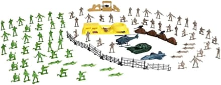 Emmer Speelset - Figuren Set - Kinderen Spelen - 100 Stuks - 35 x 11 x 25 cm