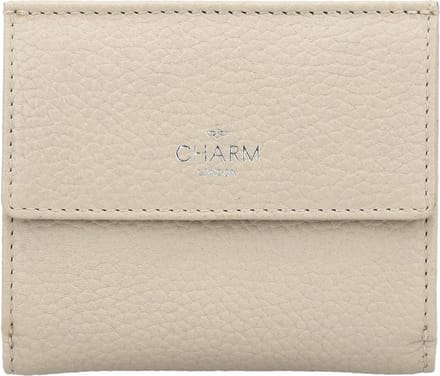 Charm London Washington Portemonnee Dames - Wallet voor Dames - Portefeuille van 100% Leder - Crème