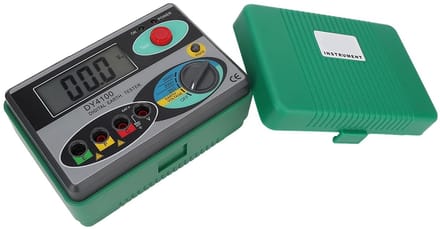 Aardweerstand Tester - Digitale Meter - Elektrische Metingen - Groot LCD Scherm - 20-2000 Ohm - Grijs