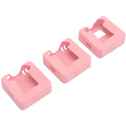 3 pièces Housse de Protection en Silicone Adaptée au Système de Microphone RODE Wireless Go II Housse de Protection Anti-Choc pour Micro rose