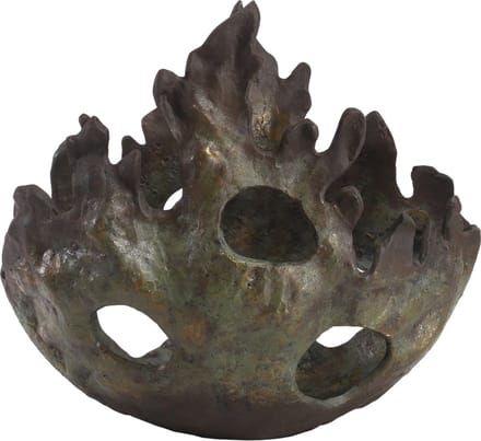 PTMD Roux Kom Decoratie -  19 x 19 x 29 cm - Aluminium - Brons - Brons