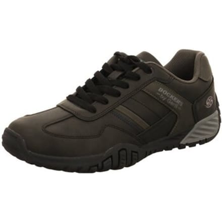 Dockers by Gerli Heren Sneakers Sneaker Soft‑Insock Gelzool 54BN003‑650‑120 zwart/grijs
