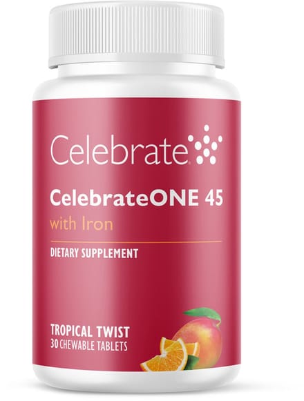 CelebrateONE 45 WLS multivitamine met IJzer 45 mg – maagverkleining/gastric bypass – 30 kauwtabletten