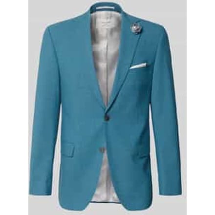 Slim fit 2-knoops colbert van viscosemix