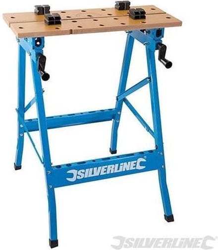 Silverline 'Heavy-Duty' werkbank met kantelbaar werkblad 150 kg