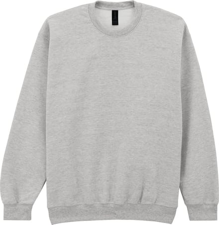 Gildan - Softstyle Midweight Fleece Crewneck Sweater - Ash Grey (Heather) maat M