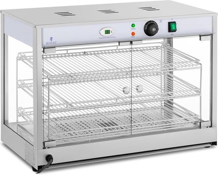 Royal Catering Warmhoudvitrine- 1.200 W - LED display 10011180