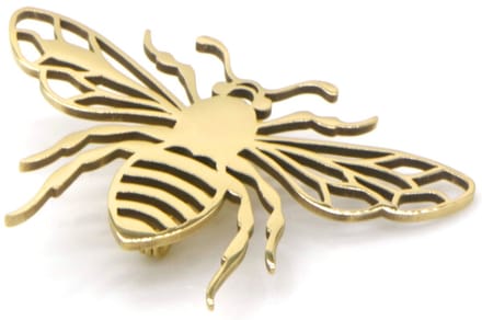 Broche - Bij - 5.5cm - dames - trendy - hip - modieus - zomers - cadeau