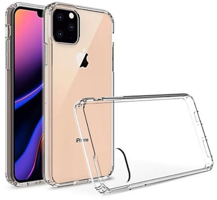 Ntech hoesje Geschikt voor iPhone 11 Pro Max Back Cover Stevige Randen - Transparant