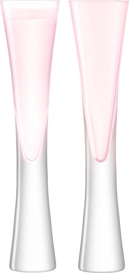 L.S.A. - Moya Champagne Flute 170 ml Set van 2 Stuks - Glas - Roze