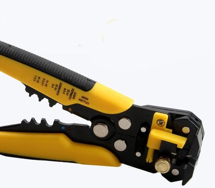 Automatische Draadstripper - Striptang Krimptang - Elektrisch Werk - 5-in-1 Multifunctioneel - 4 mm dikte - Grijs Zwart