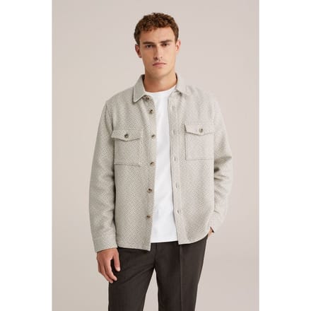 WE Fashion Overshirt Light Grey Taglia: L | Camicie Casual Outlet | Uomo | Grigio