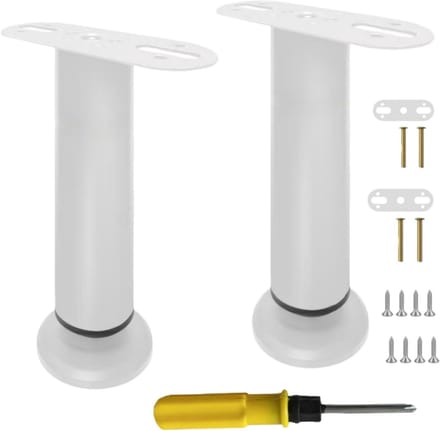 Metalen Meubelpoten - Set van 4 - Meubels Verstevigen - Verstelbare Hoogte - 18-32 cm - Wit