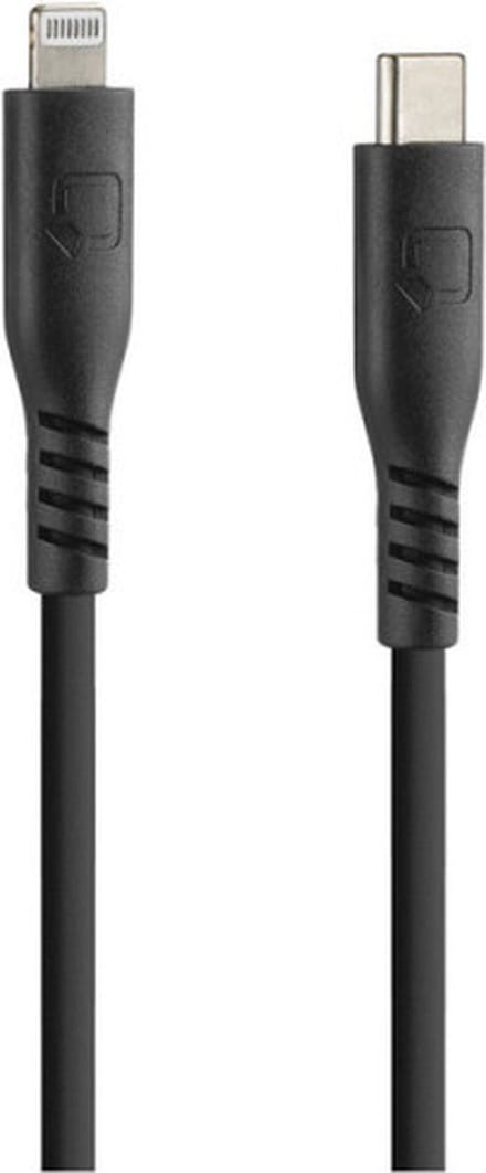 Optiline siliconen laad en synchronisatiekabel USB C -> Apple 8pin - 60cm met verstevigde hals