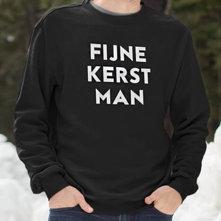 Foute Kerst Trui Zwart Fijne Kerst Man S