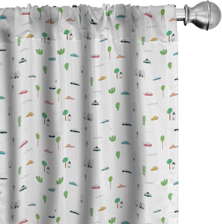 ABAKUHAUS Kindergordijnen – 2x75x245 cm – Microvezel – Multikleur