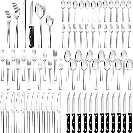 MKSS® Bestekset 12 Persoons - Vaatwasserbestendig - RVS - Zilver