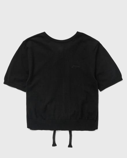 Sheer Cotton Back Tie Top