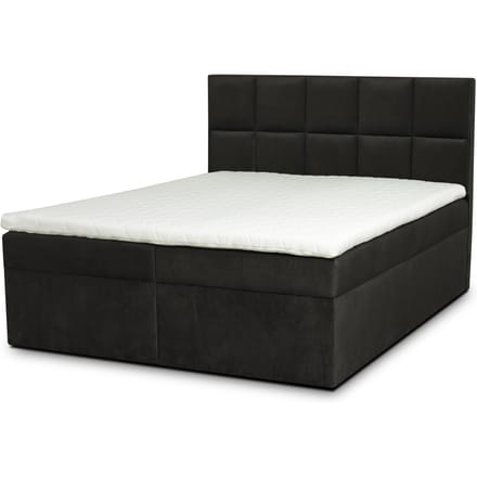Boxspring Faro met opbergruimte velvet | Ropez