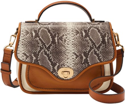 FOSSIL Schoudertas Heritage Top Handle Neutral Multi Bruine