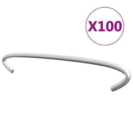 vidaXL - Gabionhaken - 100 - st - 15 - cm - gegalvaniseerd - staal