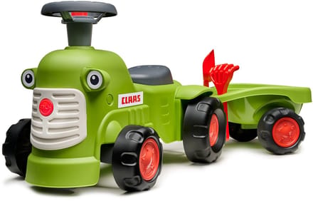 Falk Tractor met stuur, claxon en accessoires Claas Vintage
