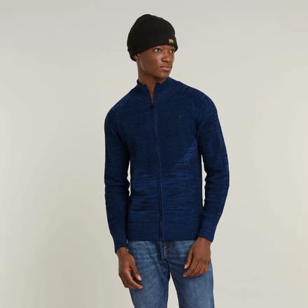 G-Star - 3D biker zip through knit - Heren - Coltruien