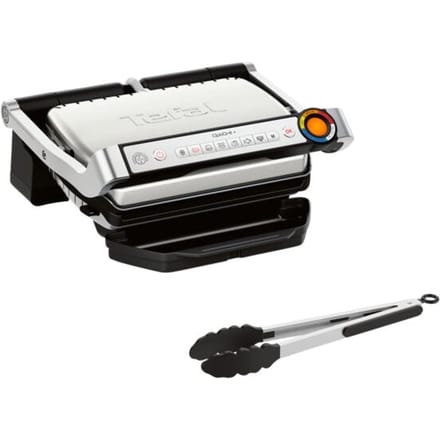 Tefal Optigrill+ GC718D10 - Contactgrill - 6 automatische programma’s - RVS - Inclusief tang - 2000W