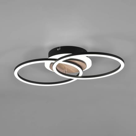 Reality Leuchten LED plafondlamp Giro 3-lamps rond afstandsb.