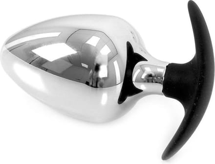 Kiotos - Sucker RVS Buttplug BIG-S 60 mm Met Siliconen Voetje