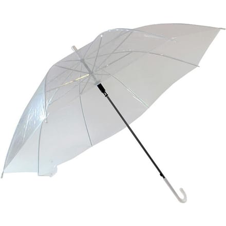 Paraplu - Opvouwbaar - Transparant Wit - Doorzichtige Paraplu - Ø107cm