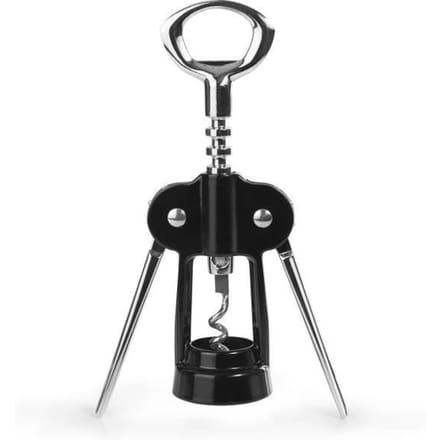 Tire-Bouchon - Métallique - 18 cm - Double Levier - Noir - Contemporain