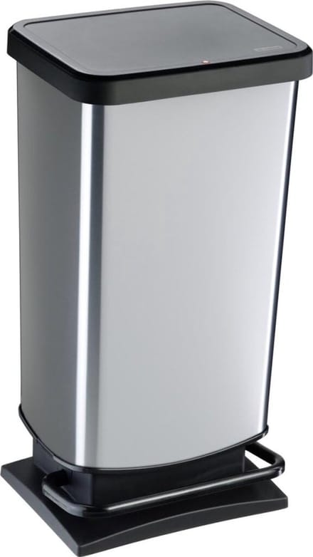 Pedaalemmer 40L – Metallic Grijs – Gemakkelijk Schoon te Maken