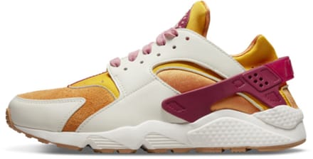 Nike - Dames - Nike Air Huarache Sunset Sneakers - Bruin/Geel/Roze/Wit