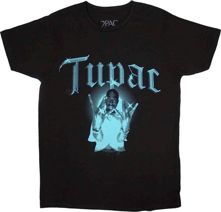 Tupac - West Side Heren T-shirt - L - Zwart