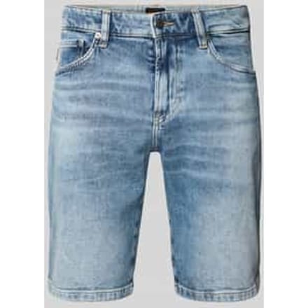 Korte regular fit jeans in used-look, model 'Re.Maine'