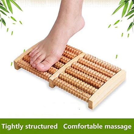 Crrynuo Voetmassage Apparaat van Hout - Voetmassage Roller - Massage Apparaat - Verbetering Bloedsomloop - Voetroller - Massageroller