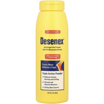 Antischimmel Voetpoeder, Drievoudige Werking, 3 oz (85 gram)