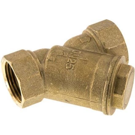 G 1'' Messing Y-filter 0.2 mm Maaswijdte 20 Bar NBR - SLB-F-100