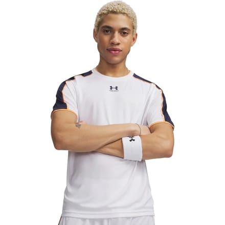 Under Armour UA M Challenger Train SS-BLU Heren Sportshirt - Wit - Midnight Navy