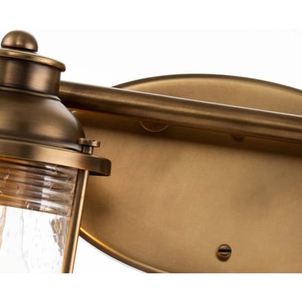 Kichler LED Badkamerarmatuur Ashland Bay | 4X E27 Max 60W | IP44 | Natural Brass